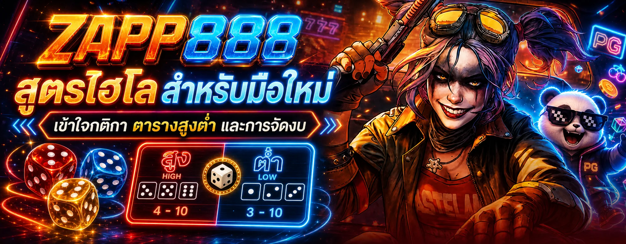 ZAPP888 สูตรไฮโล กติกาสูงต่ำสำหรับมือใหม่